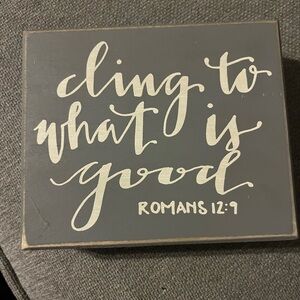 New 4.5x5.5 Inspirational Gray Wall Art with Quote